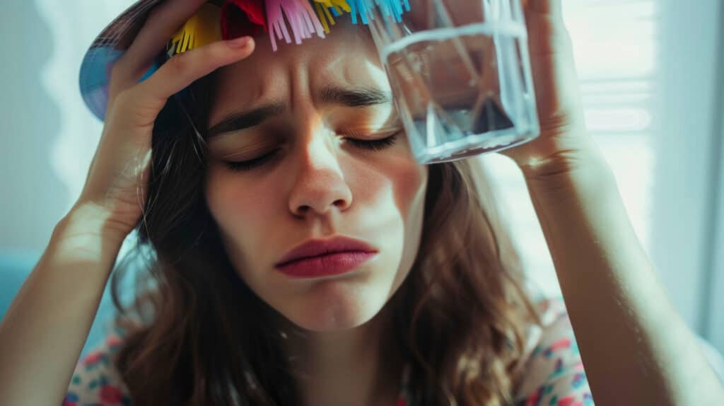 סימני התמכרות לסמים - אדם מחזיק בראש מבט של ייאוש ודאגה